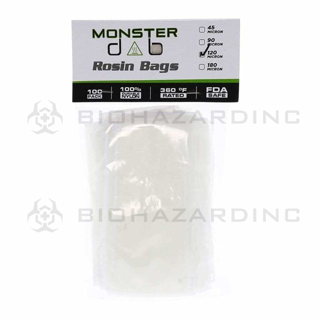 Monster Dab | Rosin Bags | 120μ - 3" x 6" - 100 Count Rosin Bag Monster Dab