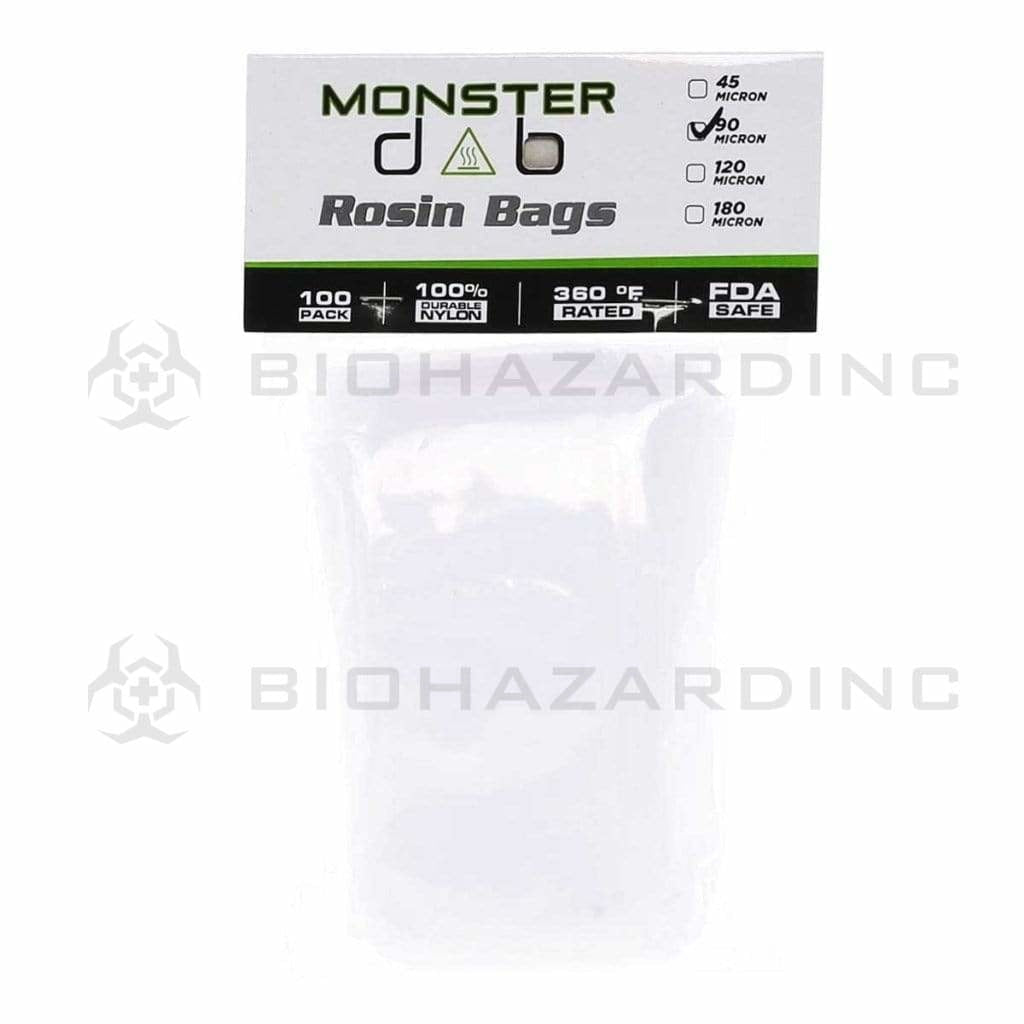 Monster Dab | Rosin Bags | 90μ - 3" x 6" - 100 Count Rosin Bag Monster Dab