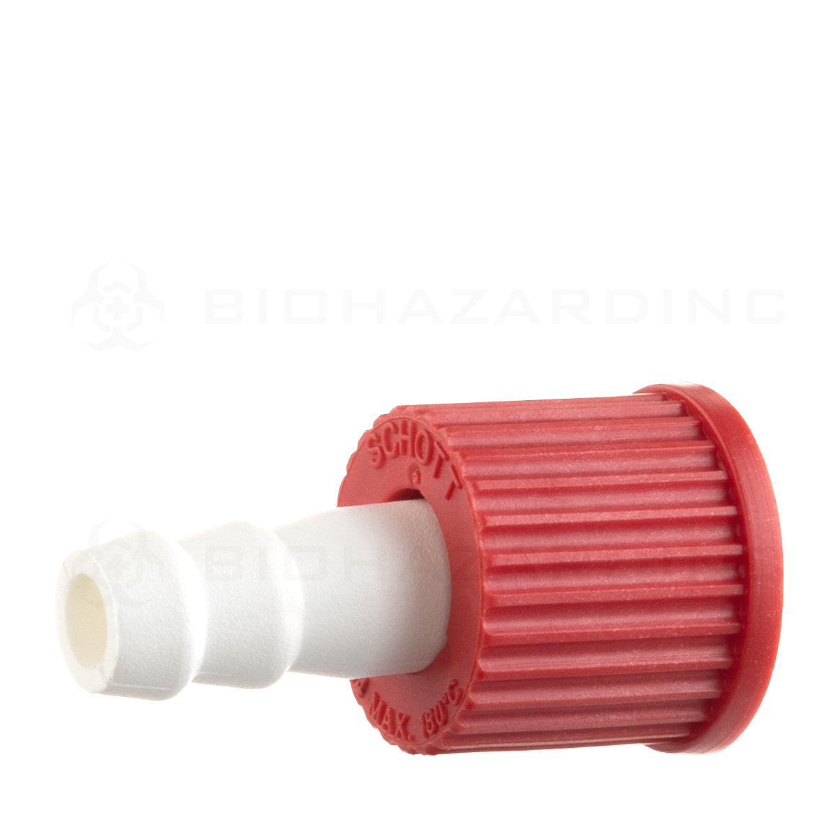 Plastic Hose CN. Screw Straight. GL14 Short Biohazard Inc
