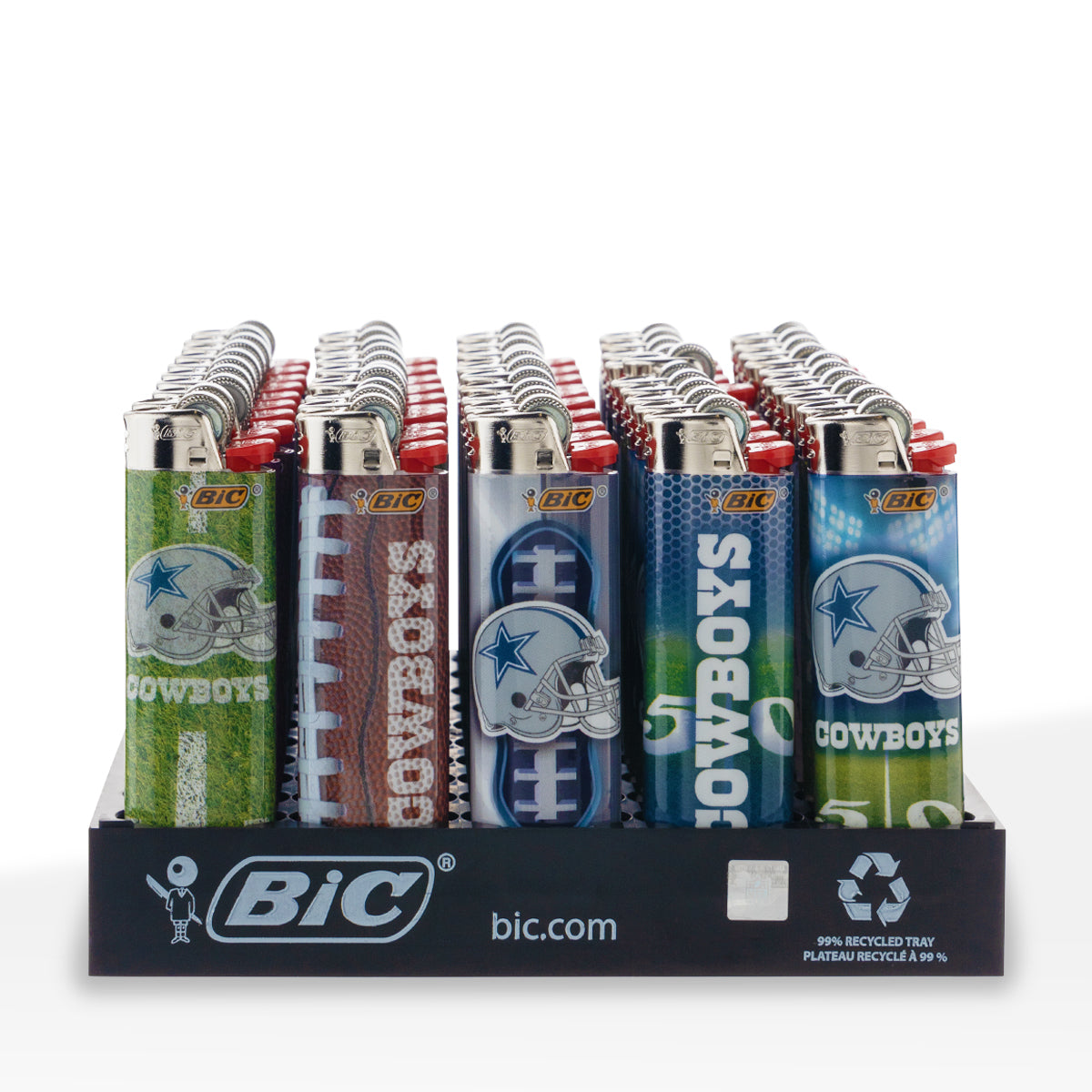 BIC® | 'Retail Display' NFL Dallas Cowboys Special Edition Lighters | 50 Count Lighters BIC
