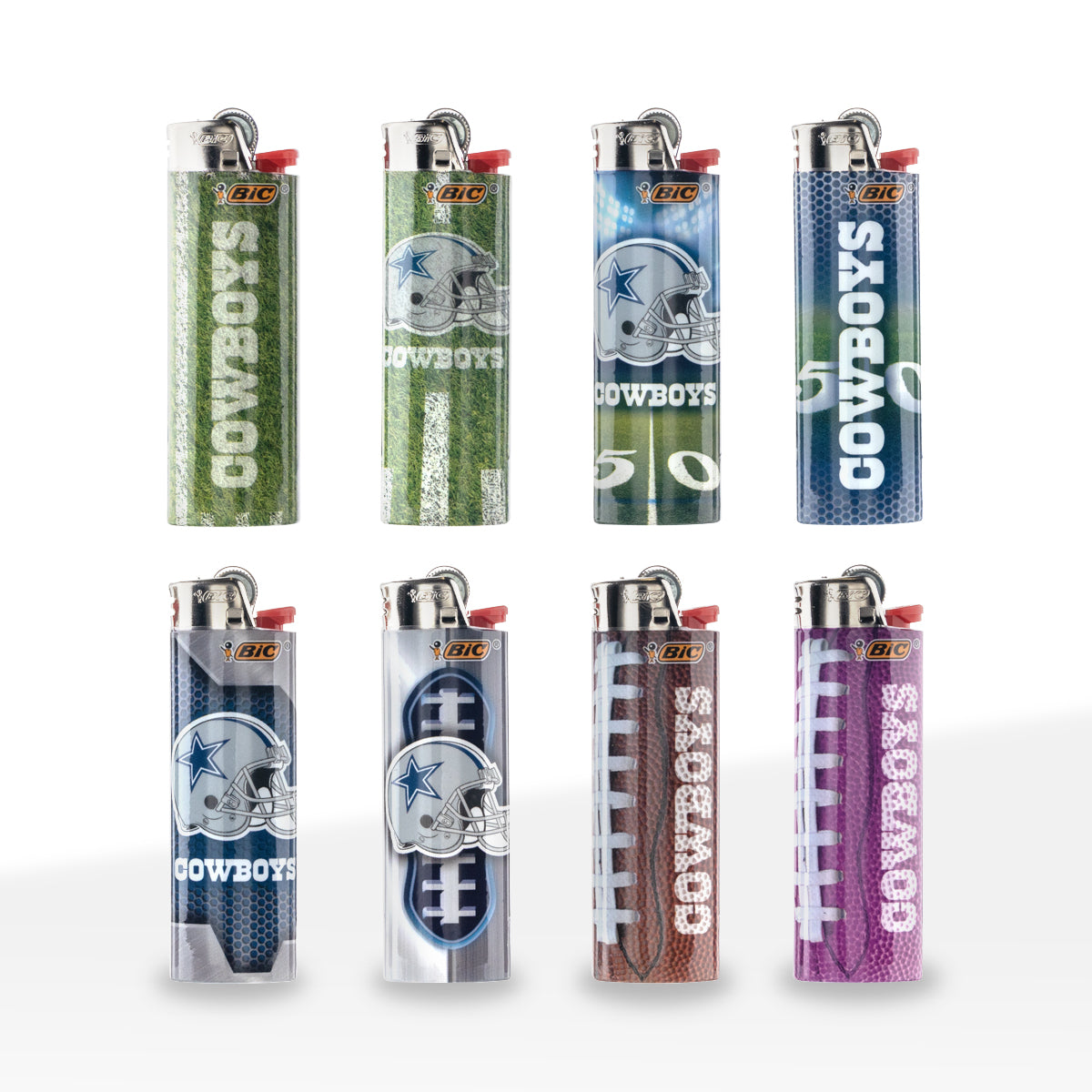 BIC® | 'Retail Display' NFL Dallas Cowboys Special Edition Lighters | 50 Count Lighters BIC