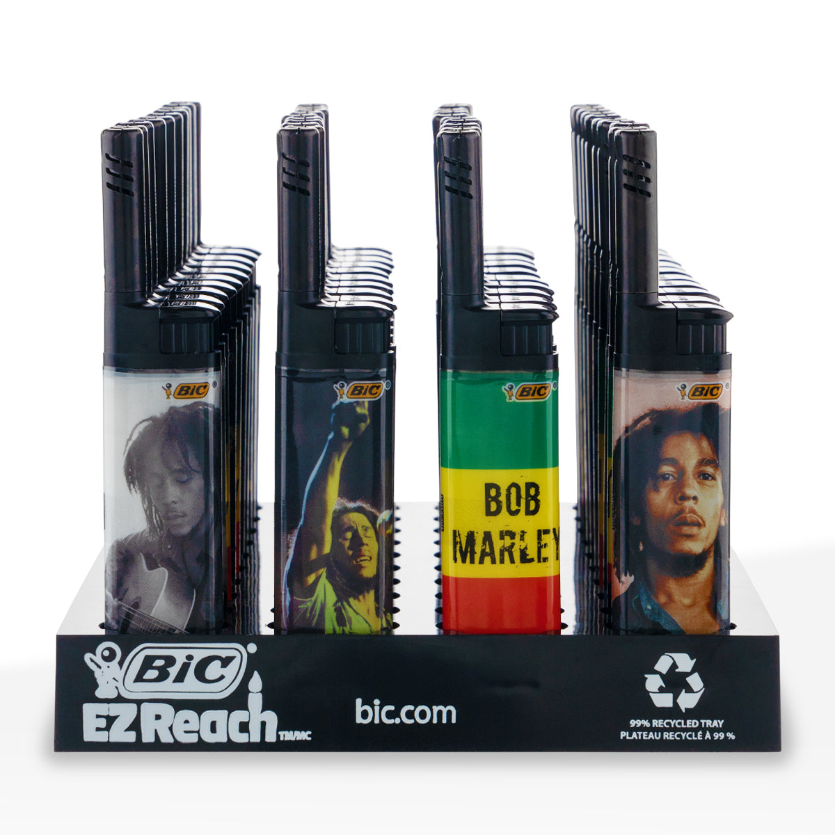 BIC® | 'Retail Display' EZ Reach Bob Marley Special Edition Lighters | 40 Count Lighters BIC