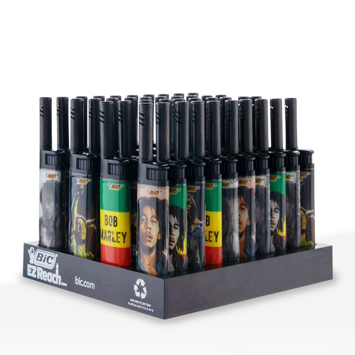 BIC® | 'Retail Display' EZ Reach Bob Marley Special Edition Lighters | 40 Count Lighters BIC
