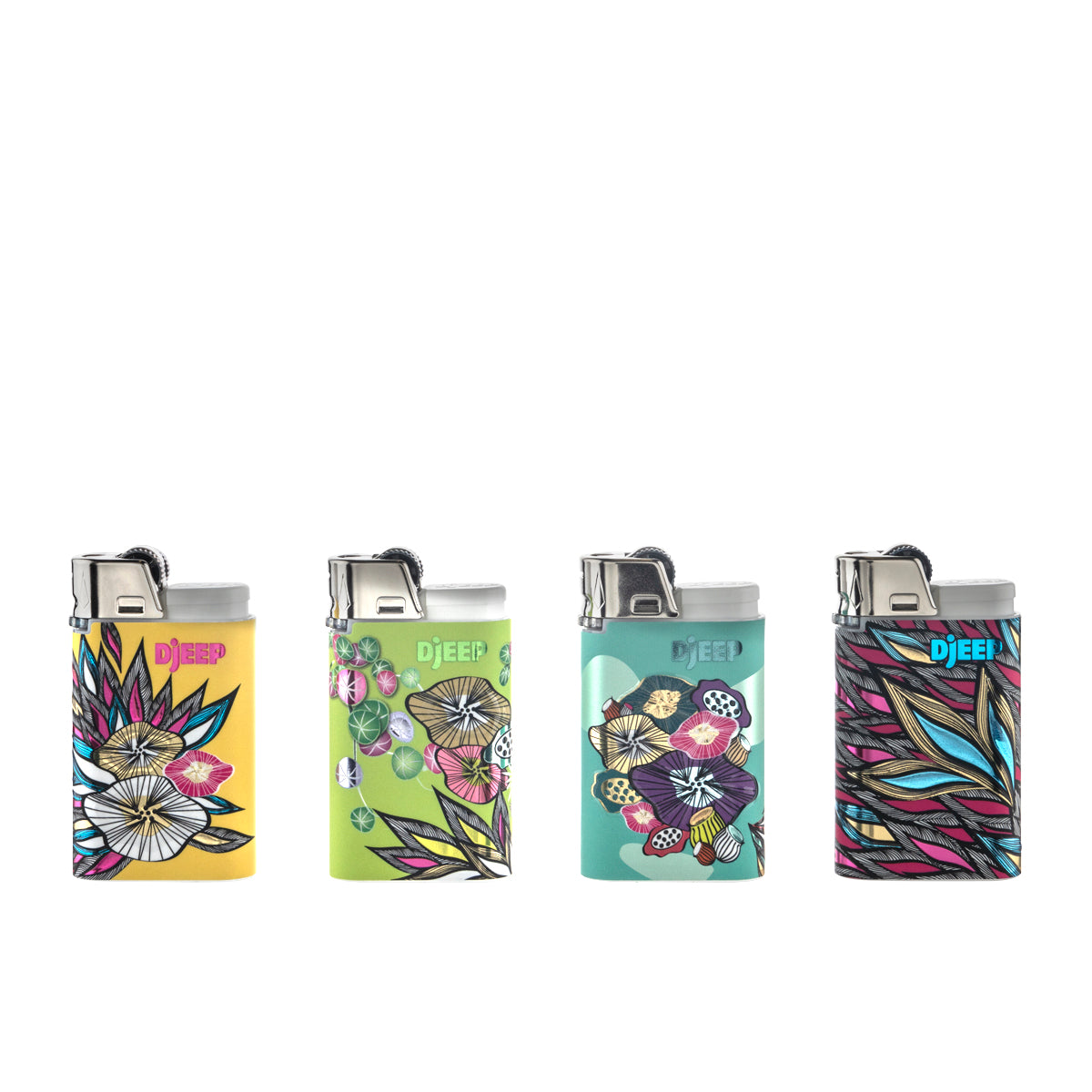 DJEEP Lighters | 'Retail Display' Vibrant | 24 Count Lighters DJEEP