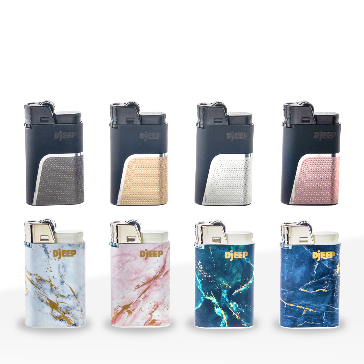 DJEEP Lighters | 'Retail 2-Tier Display' Bold + Elegant | 48 Count DJEEP