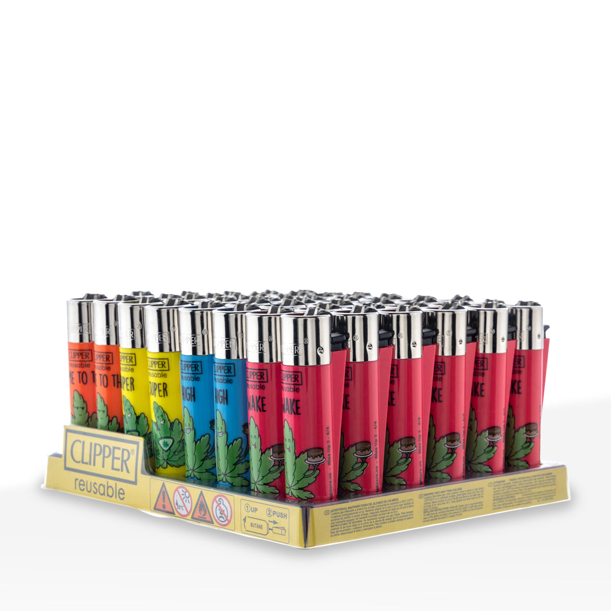 Clipper® | 'Retail Display' Rise Up Lighters | 48 Count Lighters Clipper