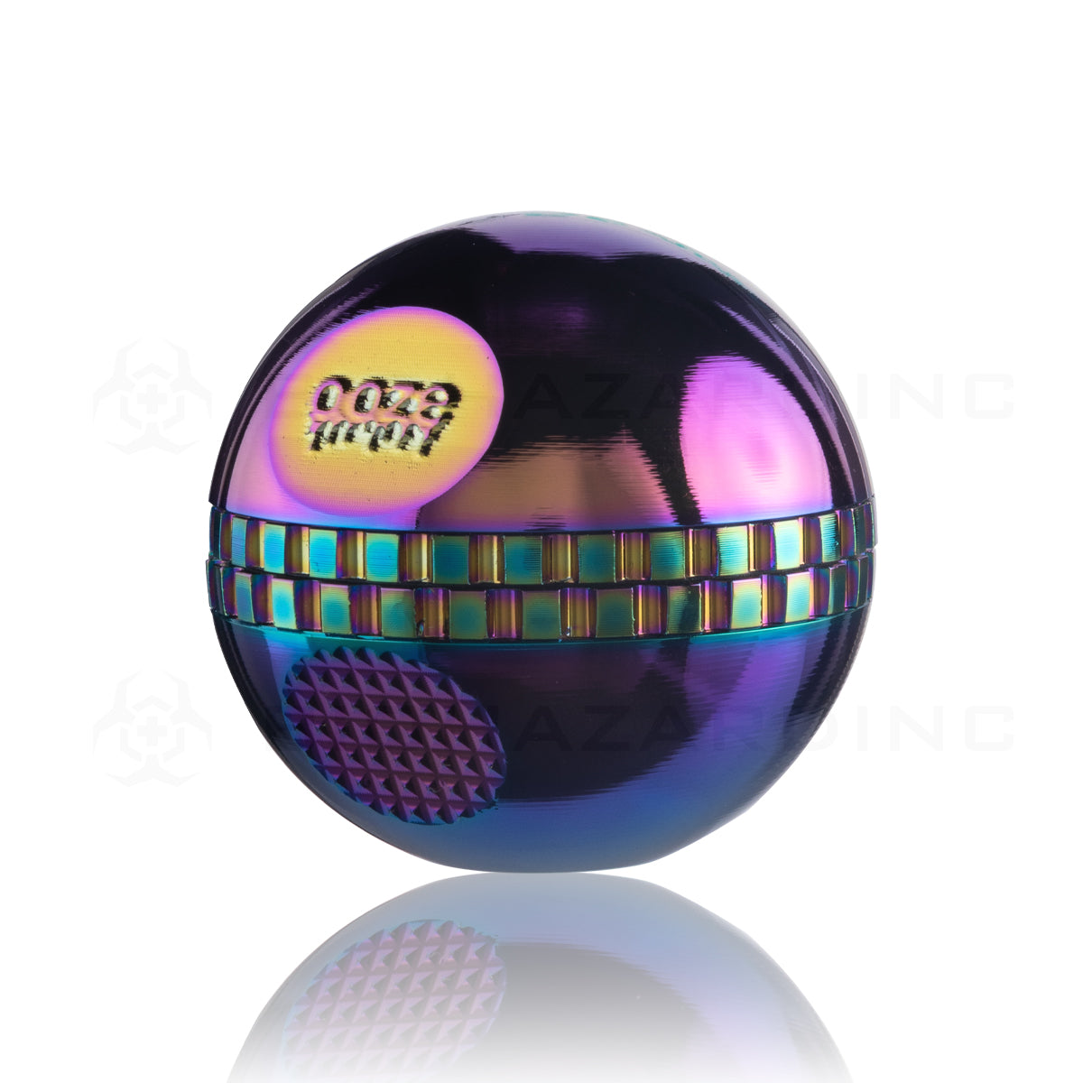 OOZE® | Saturn Globe Magnetic Grinder | 4 Piece - Rainbow Metal Grinder Ooze   