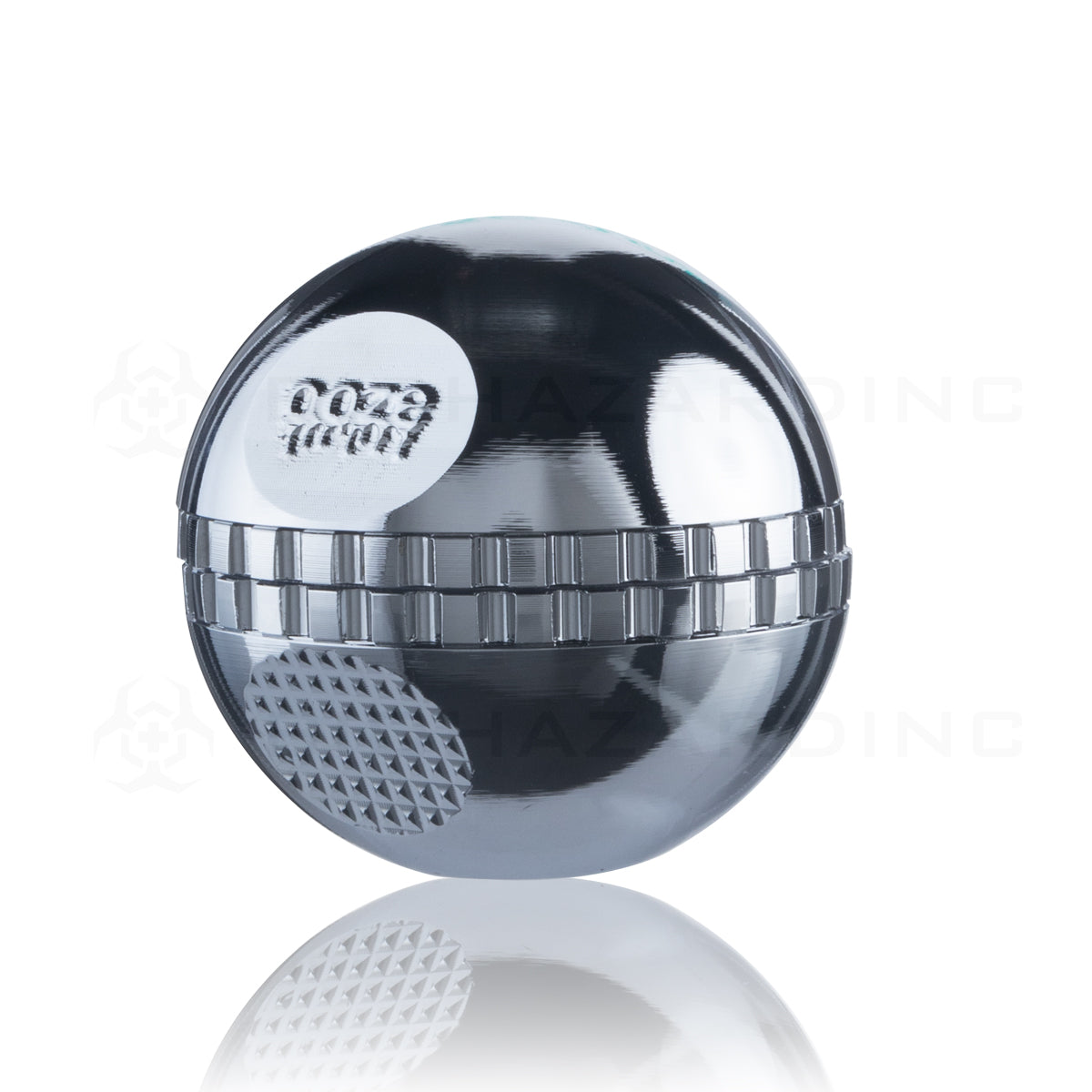 OOZE Grinder | Saturn Globe Magnetic 50mm Grinder | 4 Piece - Chrome Metal Grinder Ooze