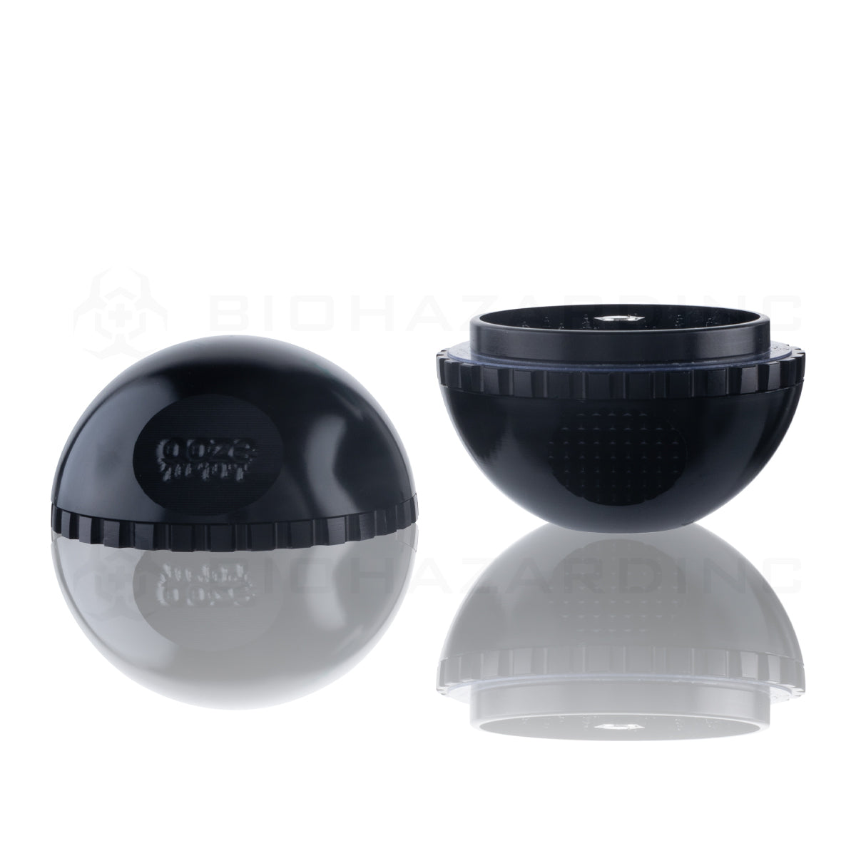 OOZE® | Saturn Globe Magnetic Grinder | 4 Piece - Stealth Black Metal Grinder Ooze