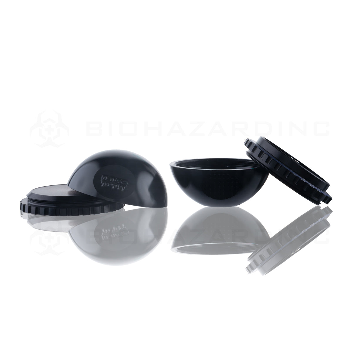 OOZE® | Saturn Globe Magnetic Grinder | 4 Piece - Stealth Black Metal Grinder Ooze