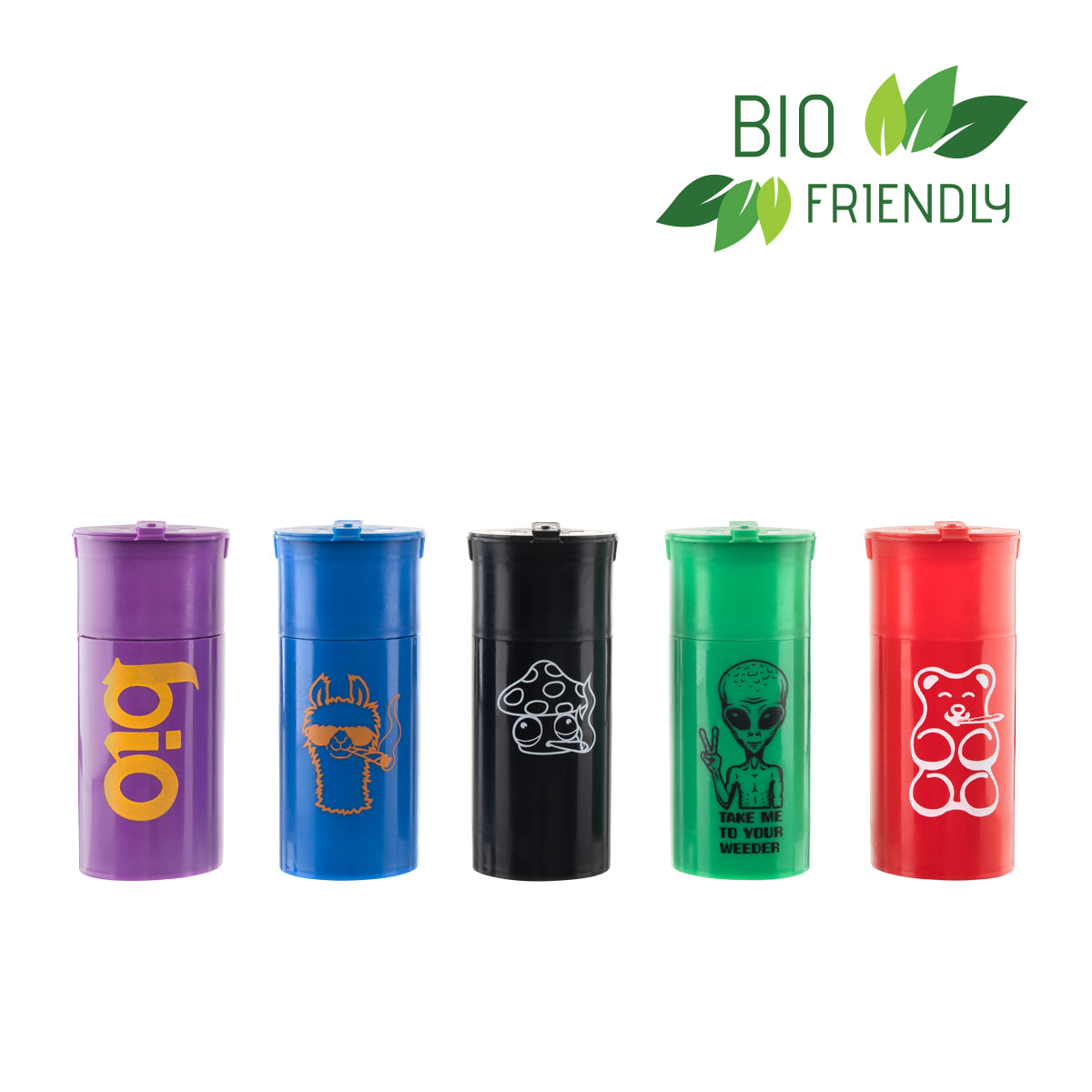 EZ Splitz | Cap & Crusher Pop Top Bottle + Built-in Grinder - Pop Art Edition | 3.5 Grams - 20 Count Grinder EZ Splitz