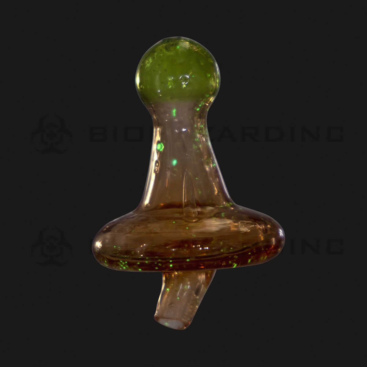 Carb Cap | Glow In the Dark Directional Carb Cap | Amber Carb Cap Biohazard Inc