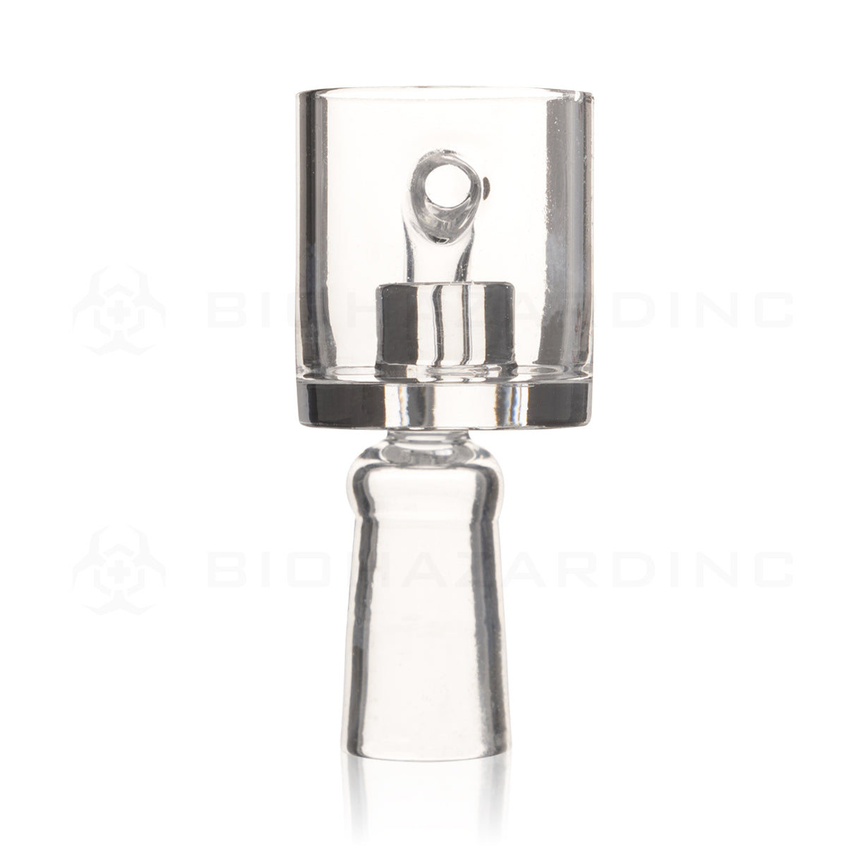 Banger | Quartz Flat Bucket w/ Core | 14mm - Female Quartz Banger Biohazard Inc