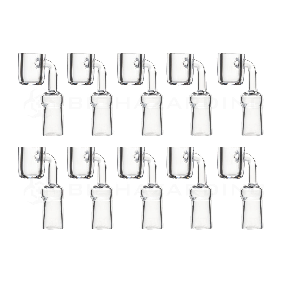 Banger | Quartz Banger 90° | 14mm - Female - 10 Count Quartz Banger Biohazard Inc