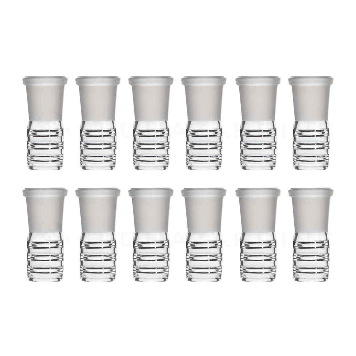 Dome | Tube Dome W/ Rings | 19mm - Glass - 12 Count 19mm Dome Biohazard Inc