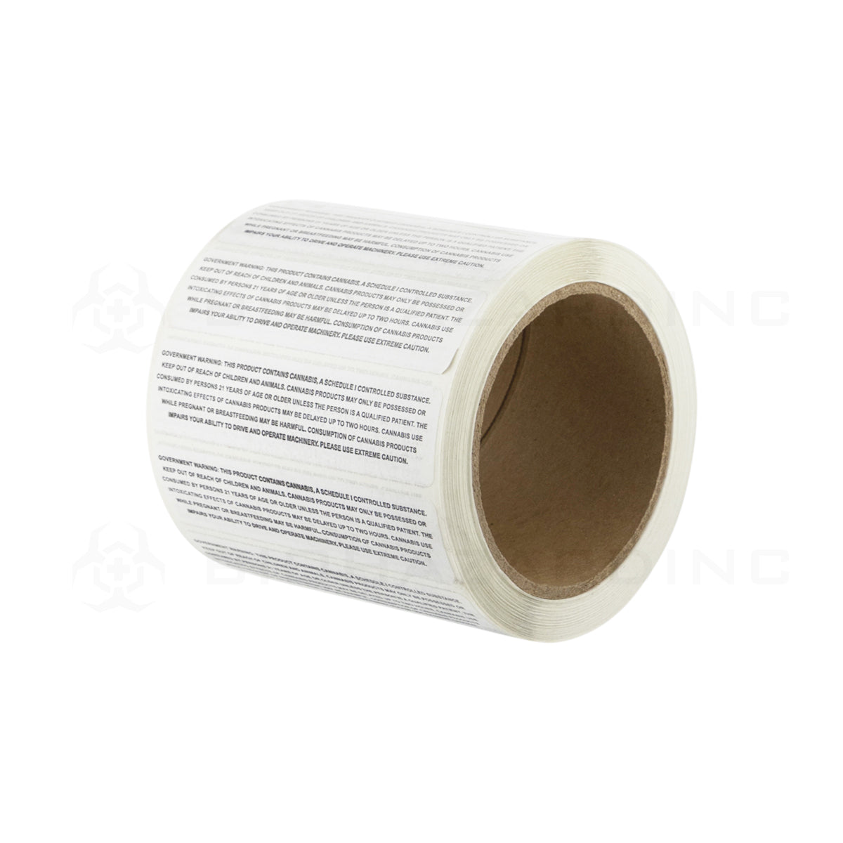 California | CA Government Warning Labels | 1" x 4" | 1000 Count Compliance Labels Biohazard Inc