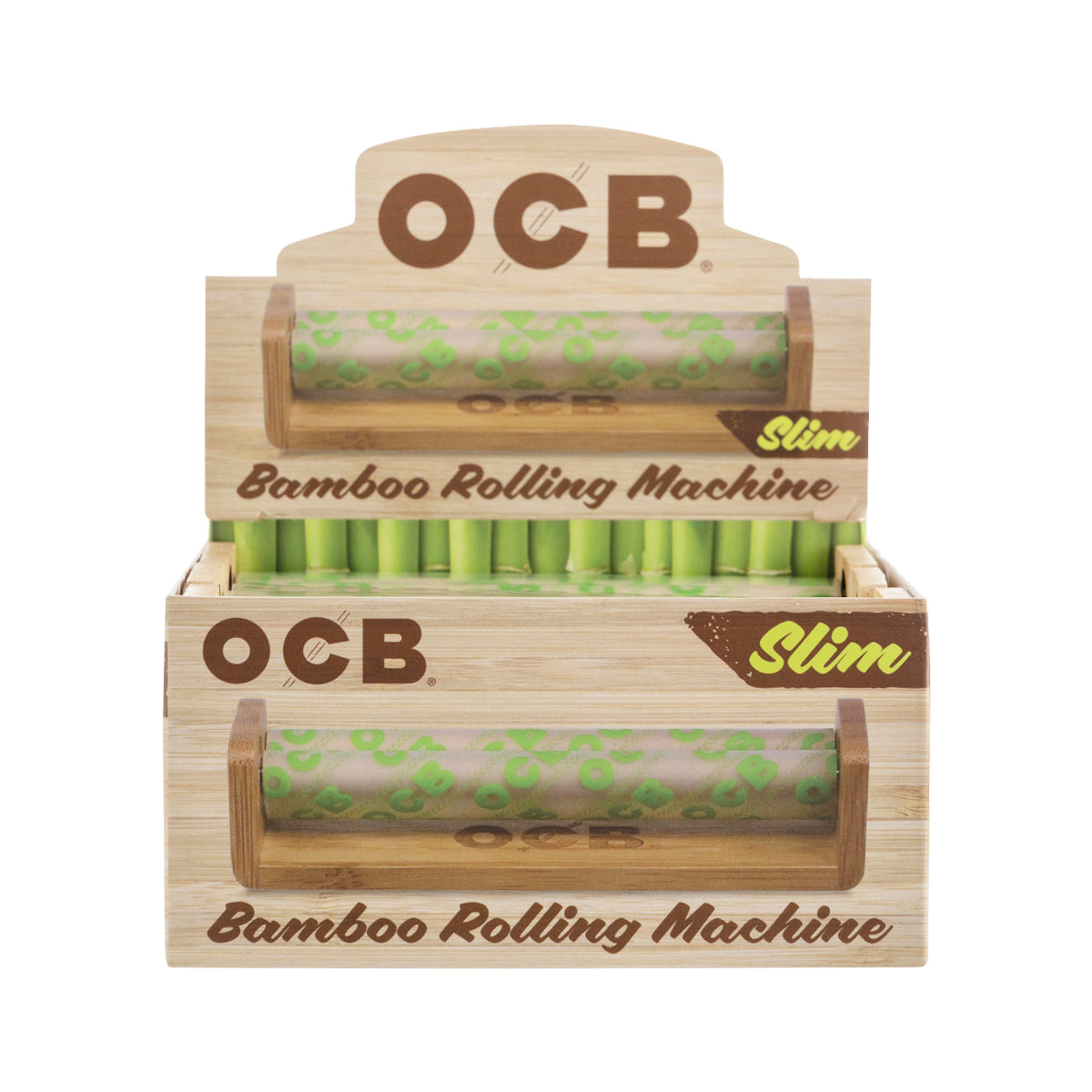 OCB® | Bamboo Rolling Machine King Slim Size | 110mm - 6 Count Rolling Machine OCB