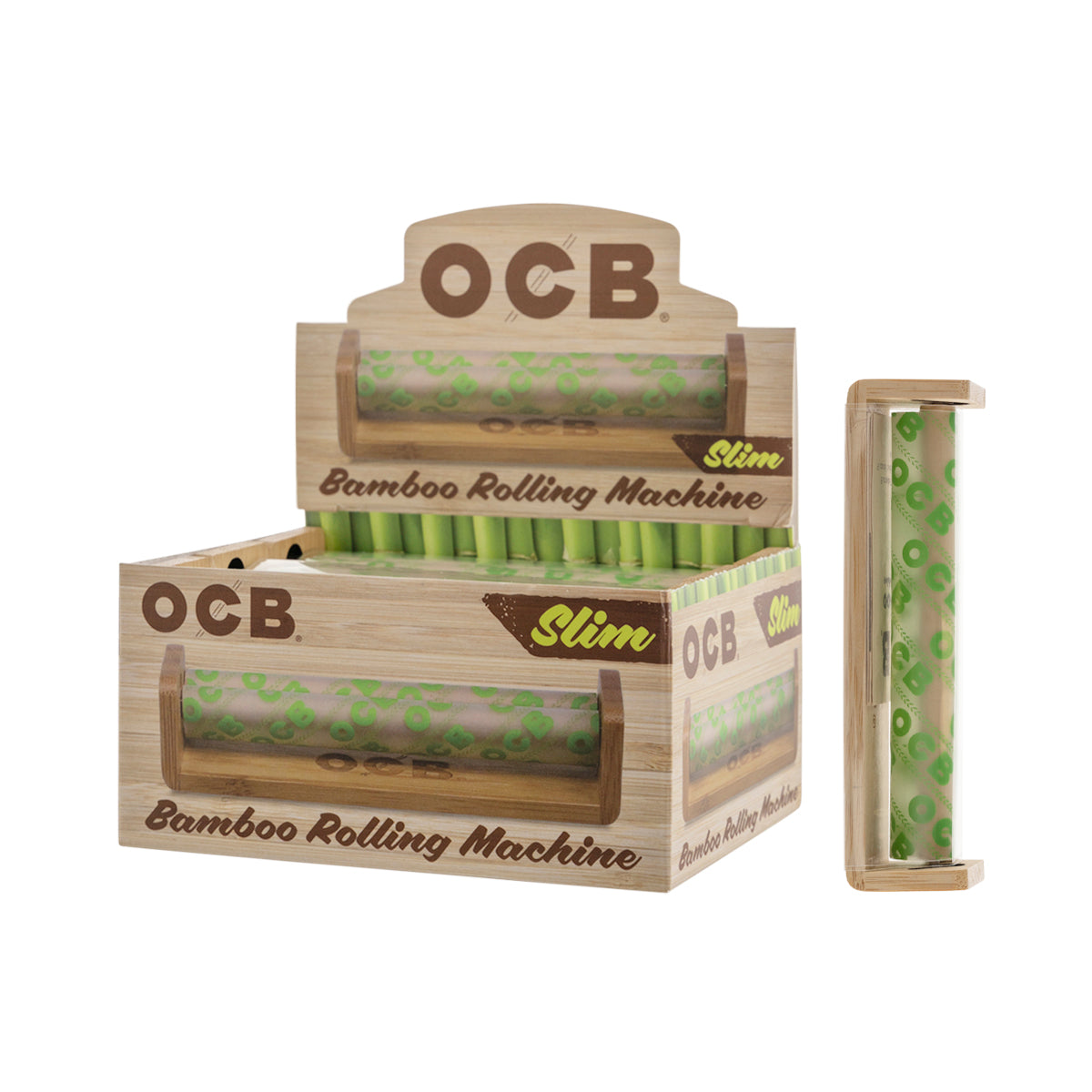 OCB® | Bamboo Rolling Machine King Slim Size | 110mm - 6 Count Rolling Machine OCB