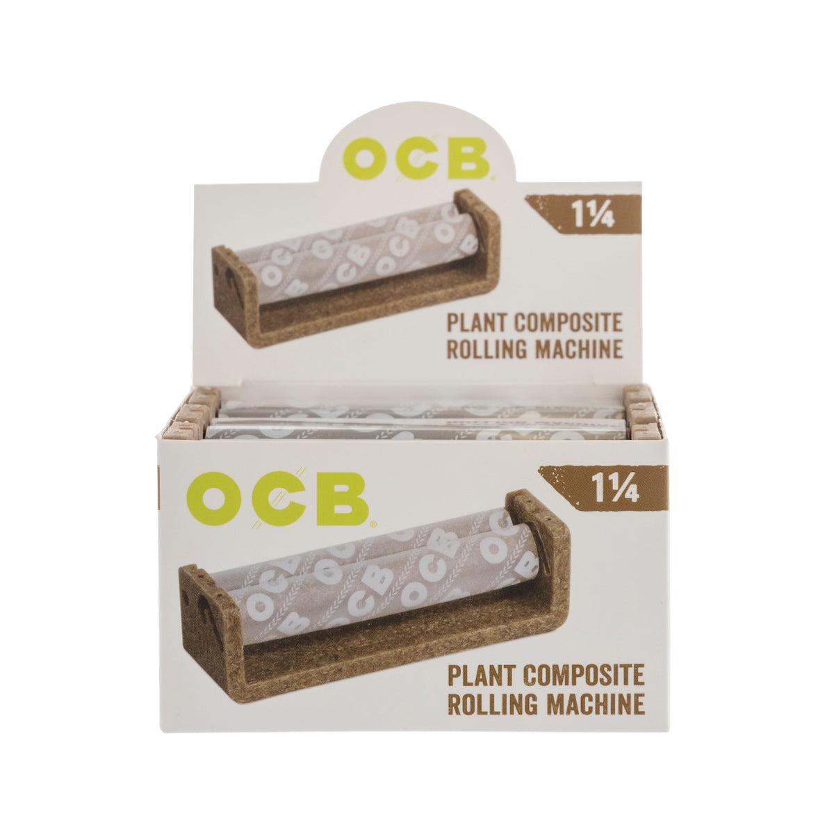 OCB® | 'Retail Display' Wooden Rolling Machine 1¼ Size | 78mm - 6 Count Rolling Machine OCB