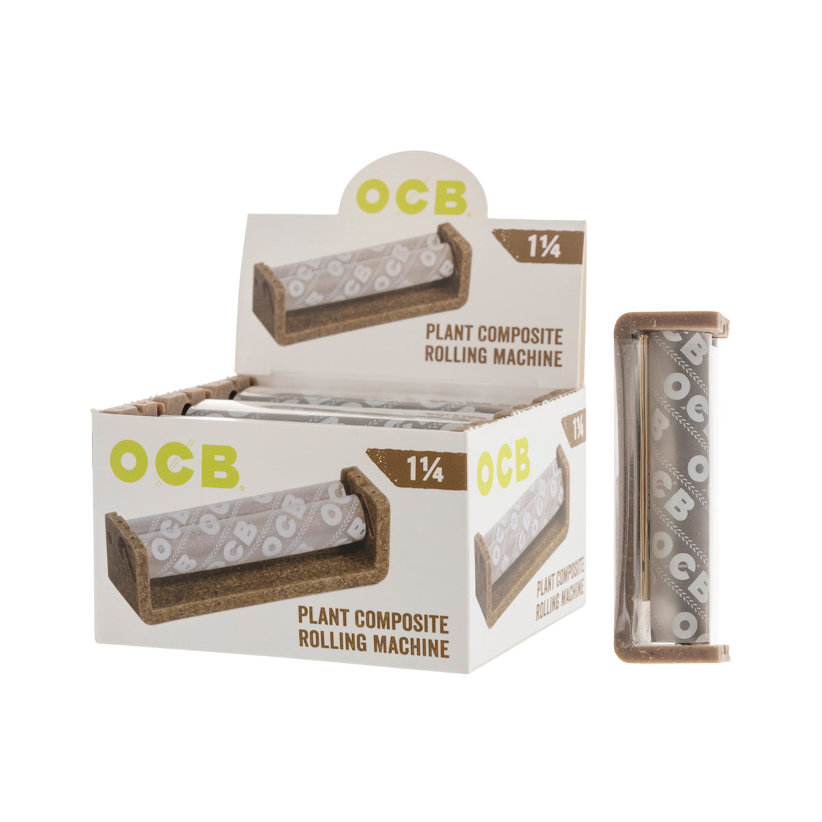 OCB® | 'Retail Display' Wooden Rolling Machine 1¼ Size | 78mm - 6 Count Rolling Machine OCB