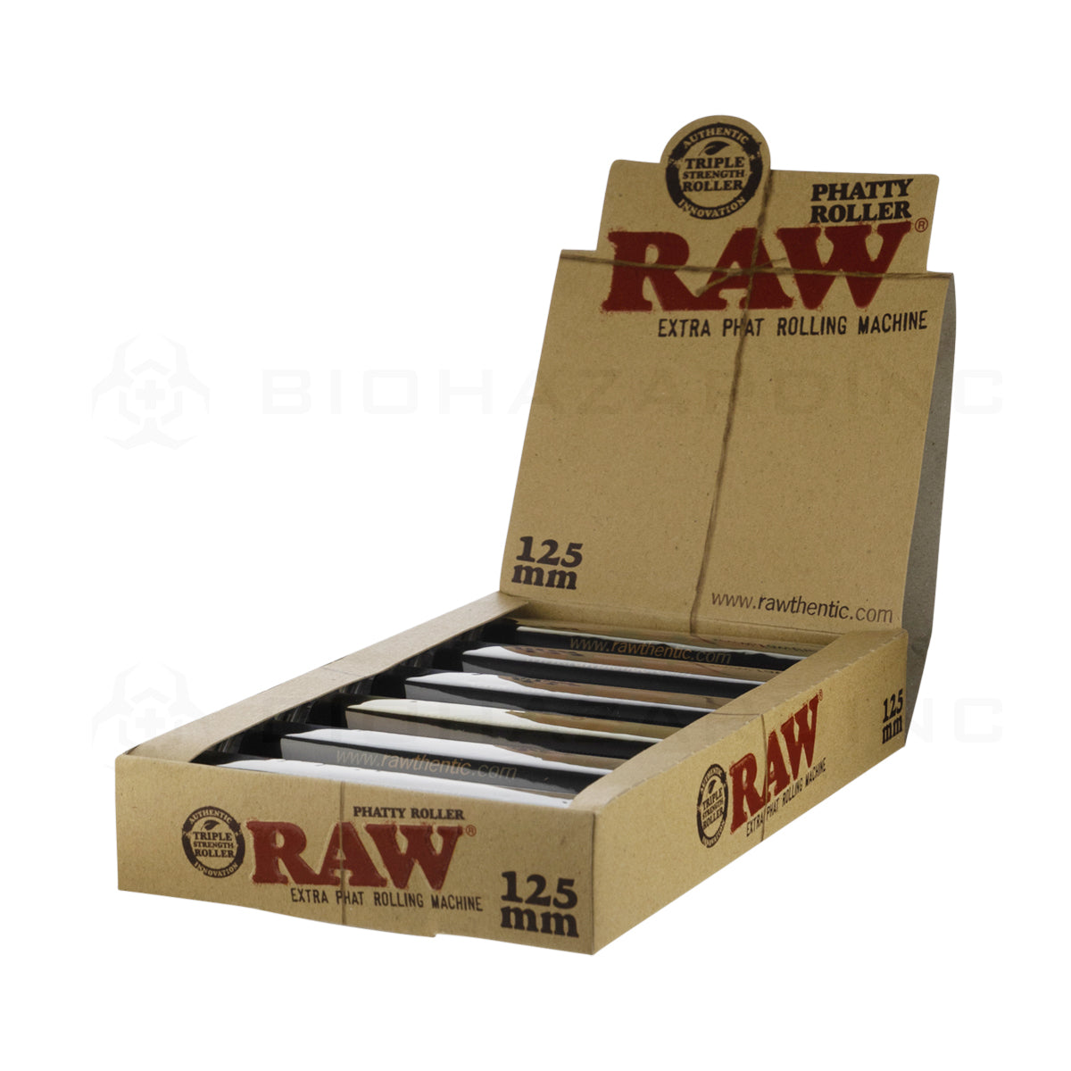 RAW® | 'Retail Display' Rolling Machine Phatty Size | 125mm - 6 Count Rolling Machine Raw