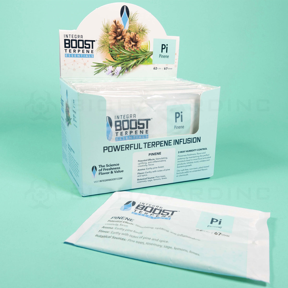 Integra™ | Boost Wholesale Large Terpene Humidity Packs | 67 Grams - 62% - 12 Count - Various Terpenes Humidity Pack Integra