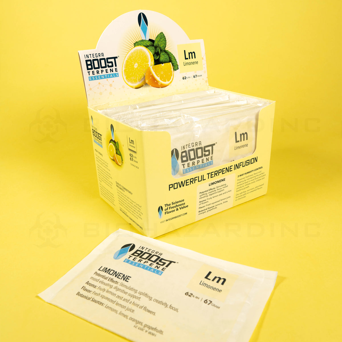 Integra™ | Boost Wholesale Large Terpene Humidity Packs | 67 Grams - 62% - 12 Count - Various Terpenes Humidity Pack Integra