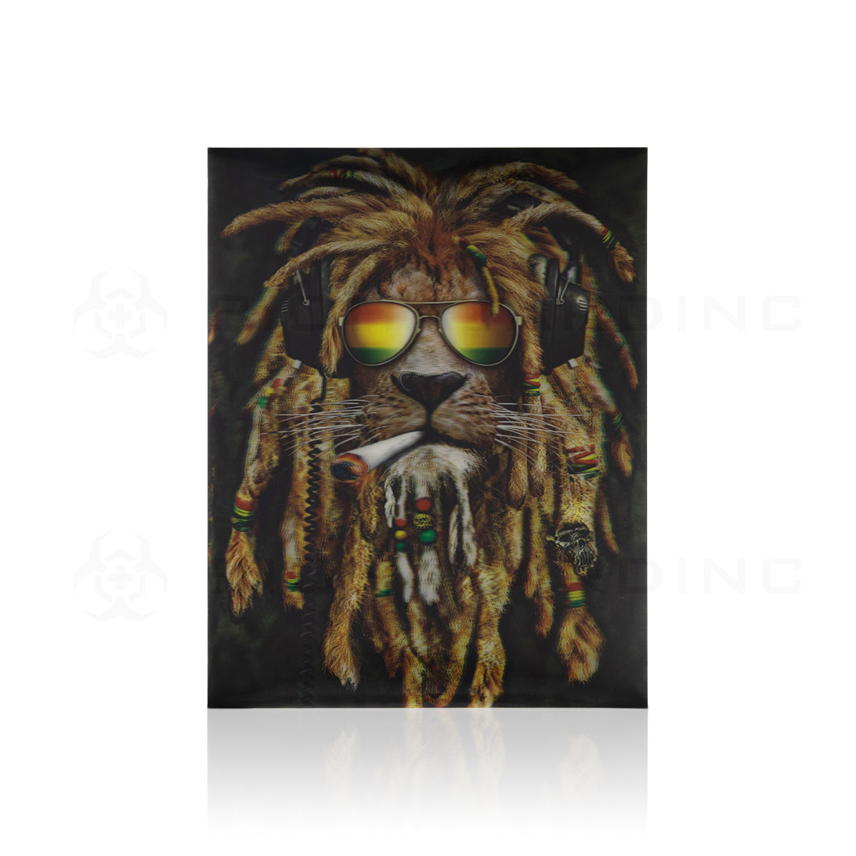 Wall Art | lenticular 3D - Rasta Lion | 16" x 16" Wall Art Biohazard Inc