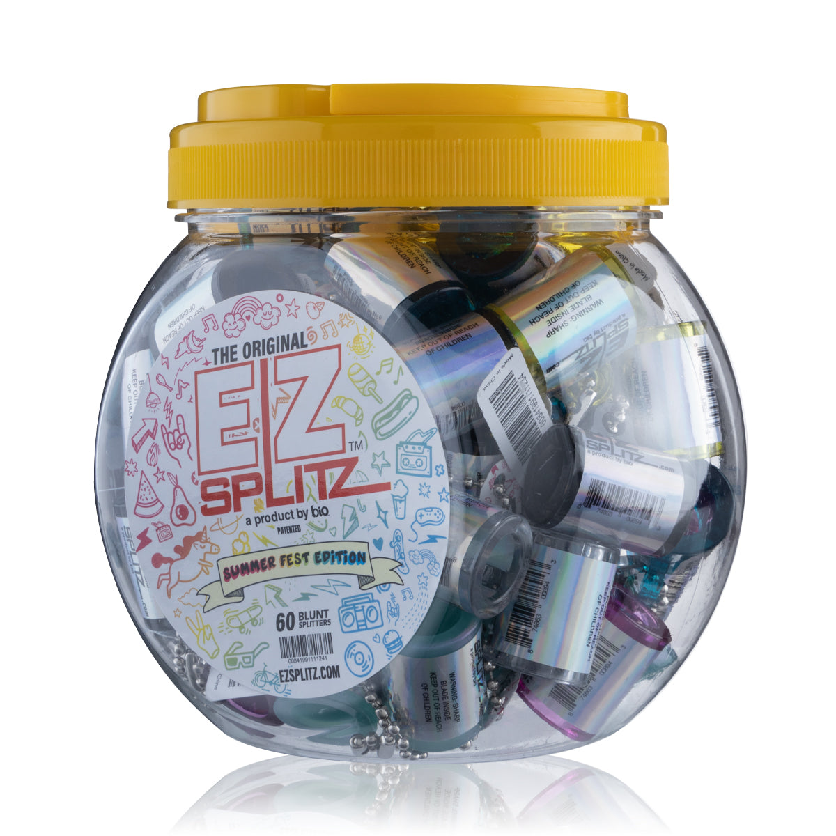 EZ Splitz | 'Retail Display' Cigarillo Blunt Splitter - Summer Fest Edition | Small - 60 Count Blunt Splitter EZ Splitz