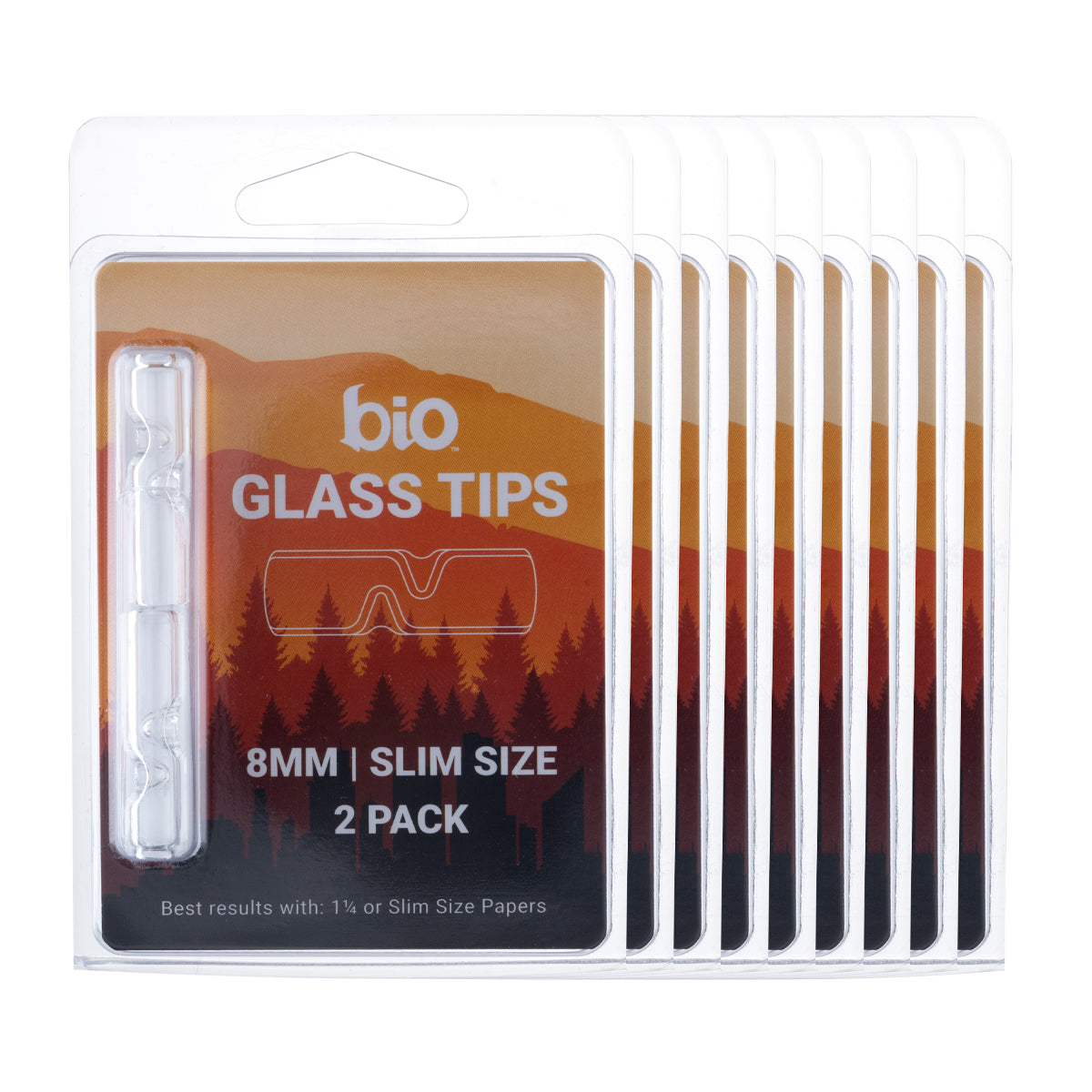 BIO Glass | 2 Poke Glass Tips 2-Pack | 10 Count - Various Sizes Glass Tips Bio Glass 8mm