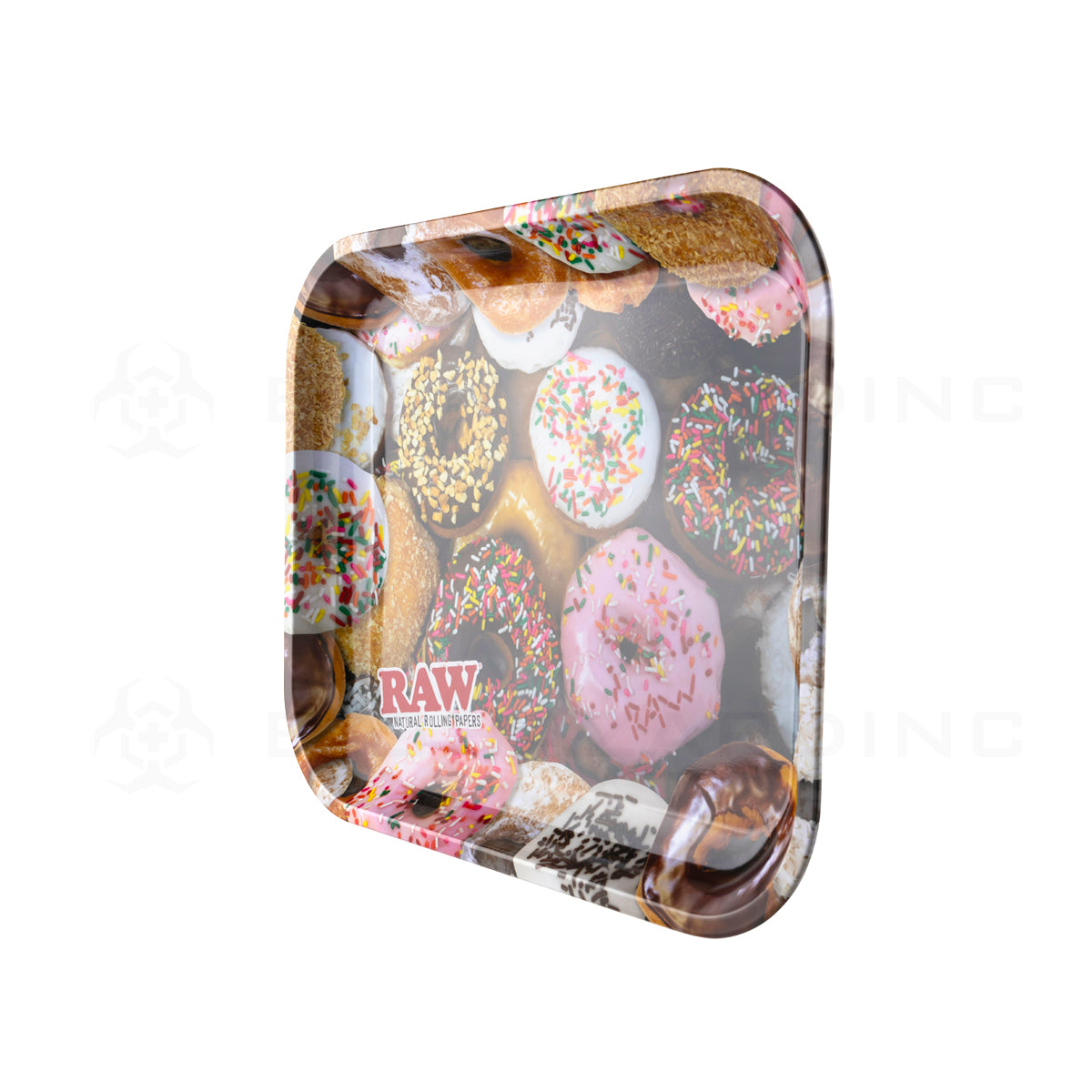 Raw® | Rolling Tray - Donuts | 13in x 11in - Large - Metal Rolling Tray Raw