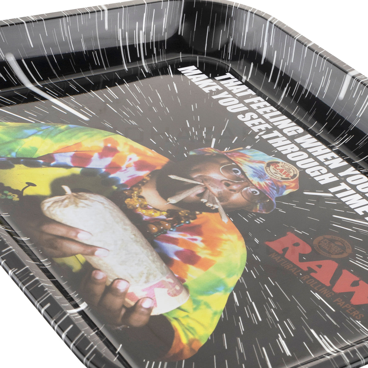 Raw® | Rolling Tray - OPPS | 13in x 11in - Large - Metal Rolling Tray Raw   