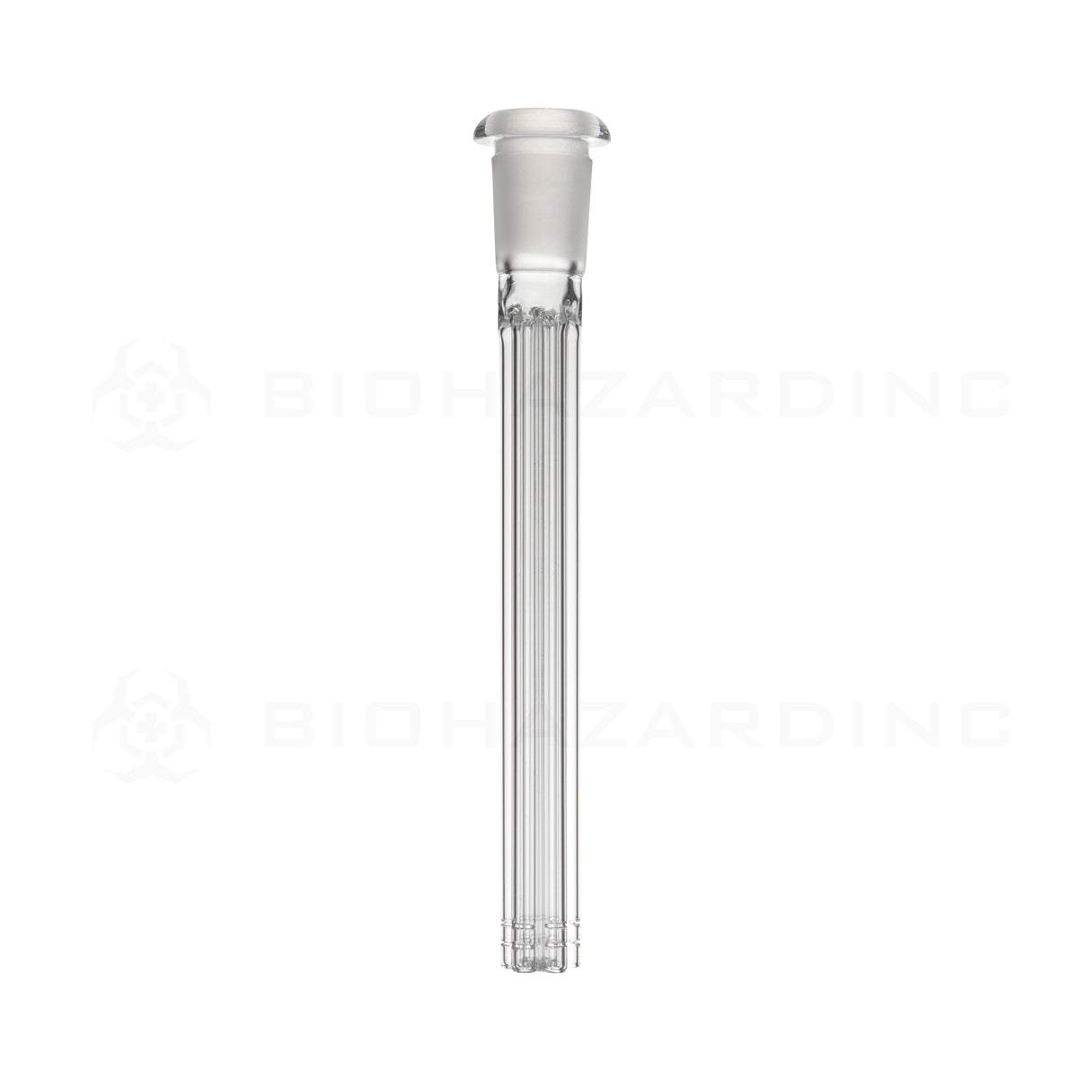 Downstem | Low Pro 6-Arm Tree - 19mm Joint / 14mm Bowl | Clear Downstem Biohazard Inc 3"