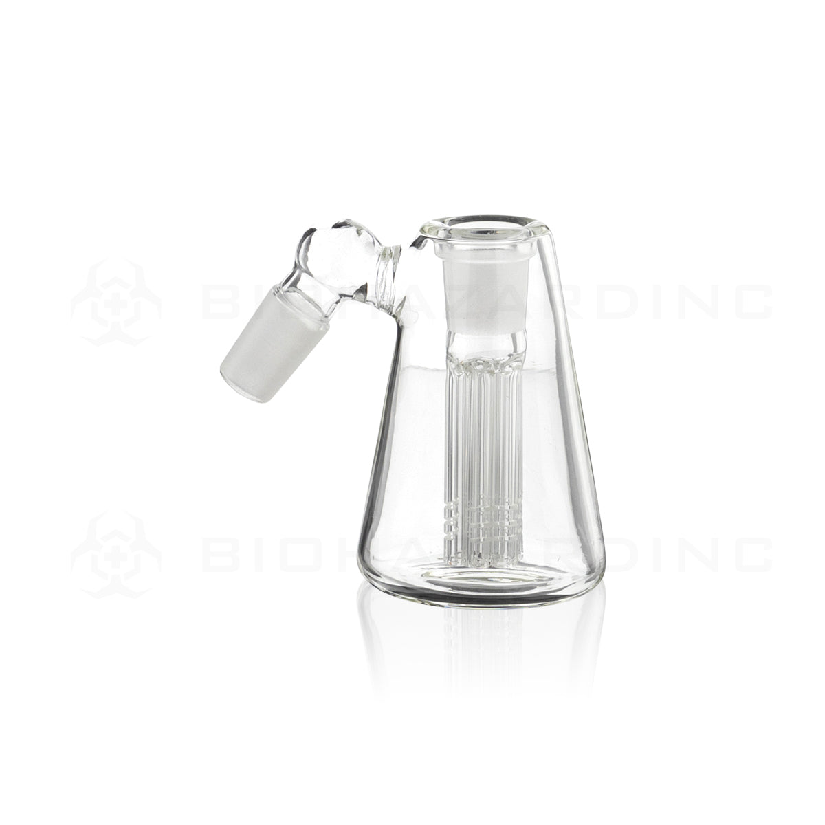 Ashcatcher | 6-Arm Tree Percolator Beaker | 4" - 19mm/19mm - 45° Ash Catcher Biohazard Inc
