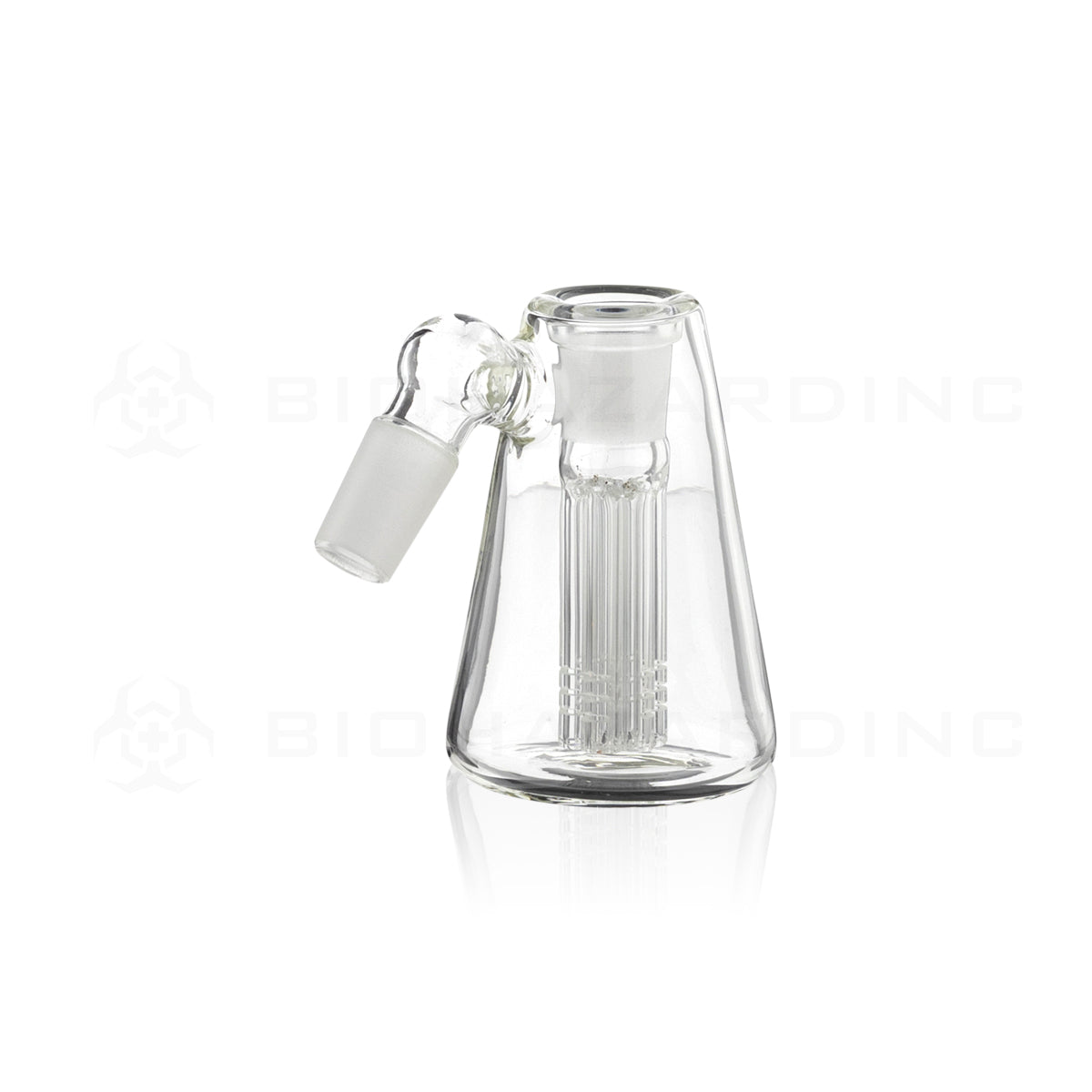Ashcatcher | 6-Arm Tree Percolator Beaker | 4" - 19mm/19mm - 45° Ash Catcher Biohazard Inc