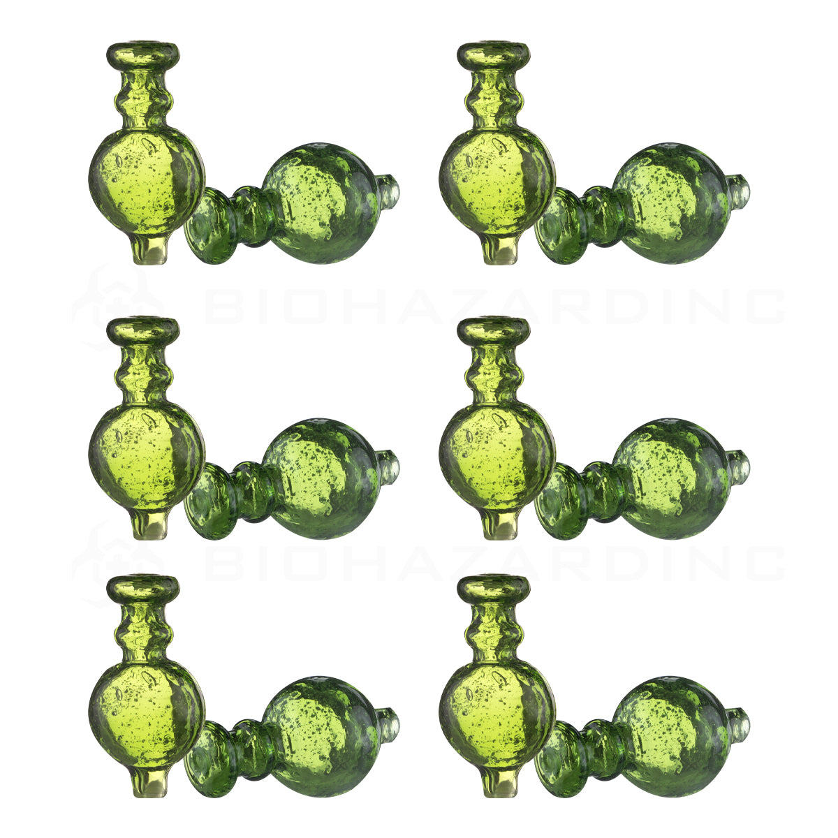 Carb Cap | Glow In The Dark Carb Cap | Green - 12 Count Carb Cap Biohazard Inc