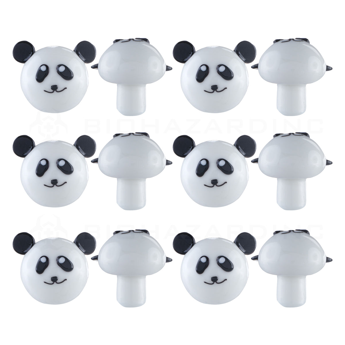 Carb Caps | Panda Glass - 12 Count Carb Cap Biohazard Inc