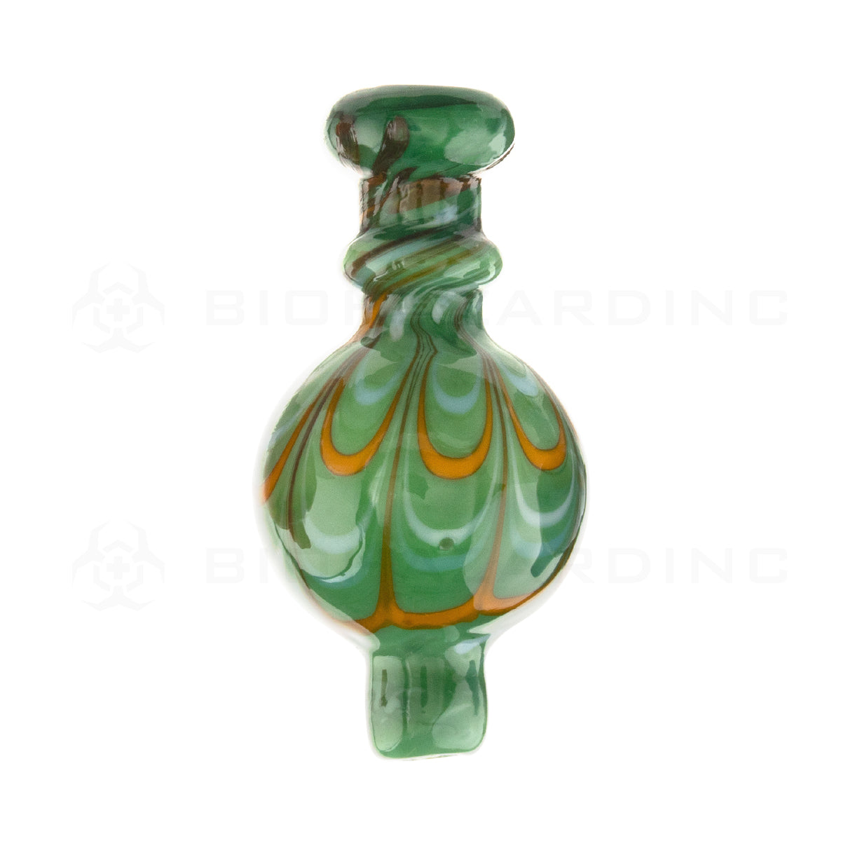Carb Cap | Round Raked Bubble Carb Cap | Assorted Colors Carb Cap Biohazard Inc