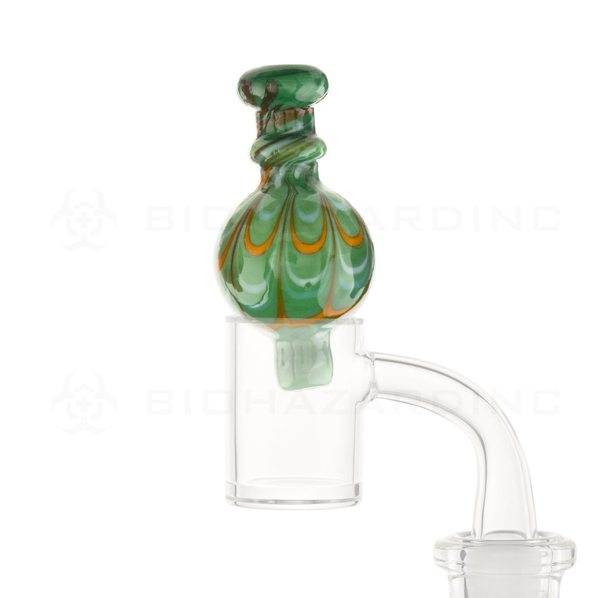 Carb Cap | Round Raked Bubble Carb Cap | Assorted Colors Carb Cap Biohazard Inc