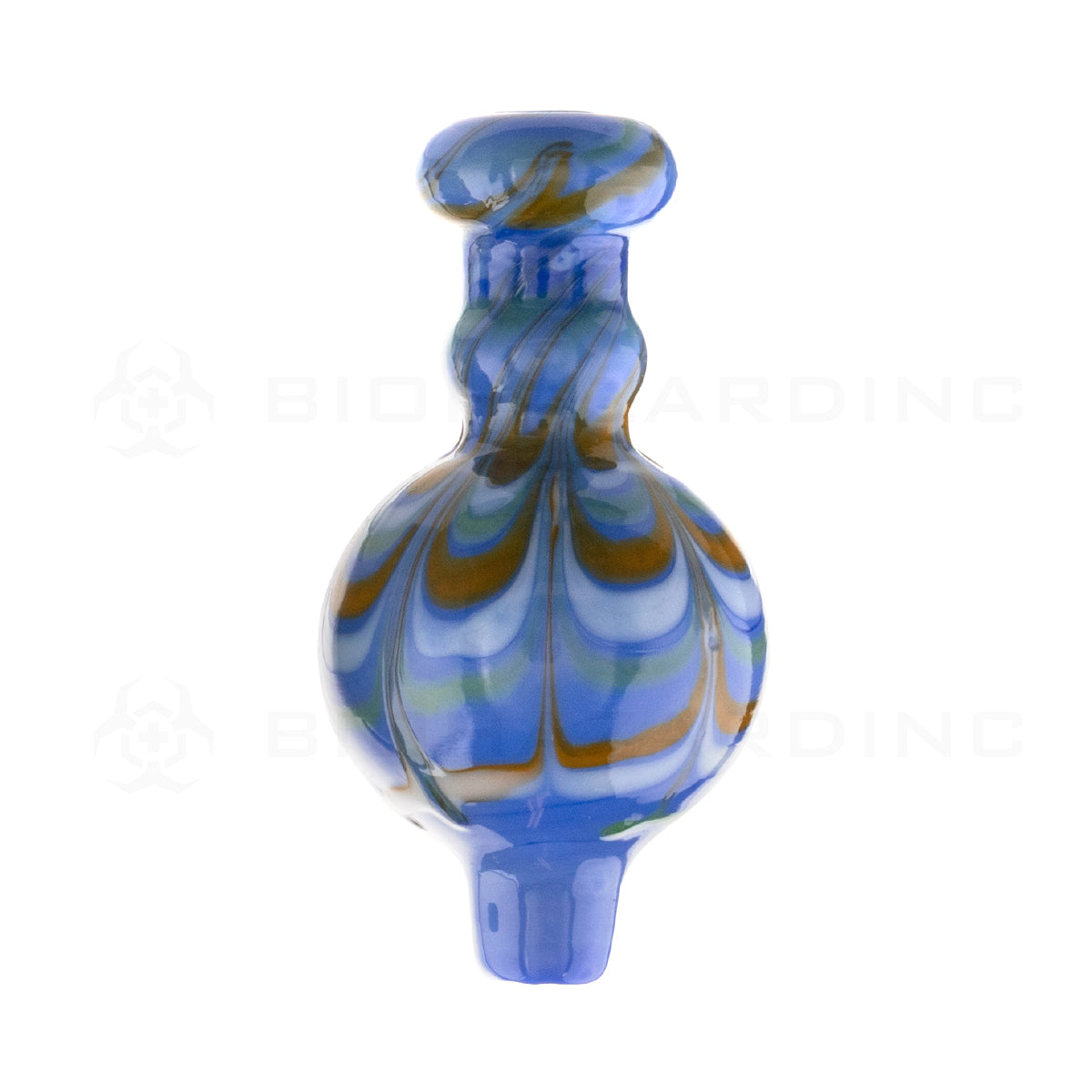 Carb Cap | Round Raked Bubble Carb Cap | Assorted Colors Carb Cap Biohazard Inc