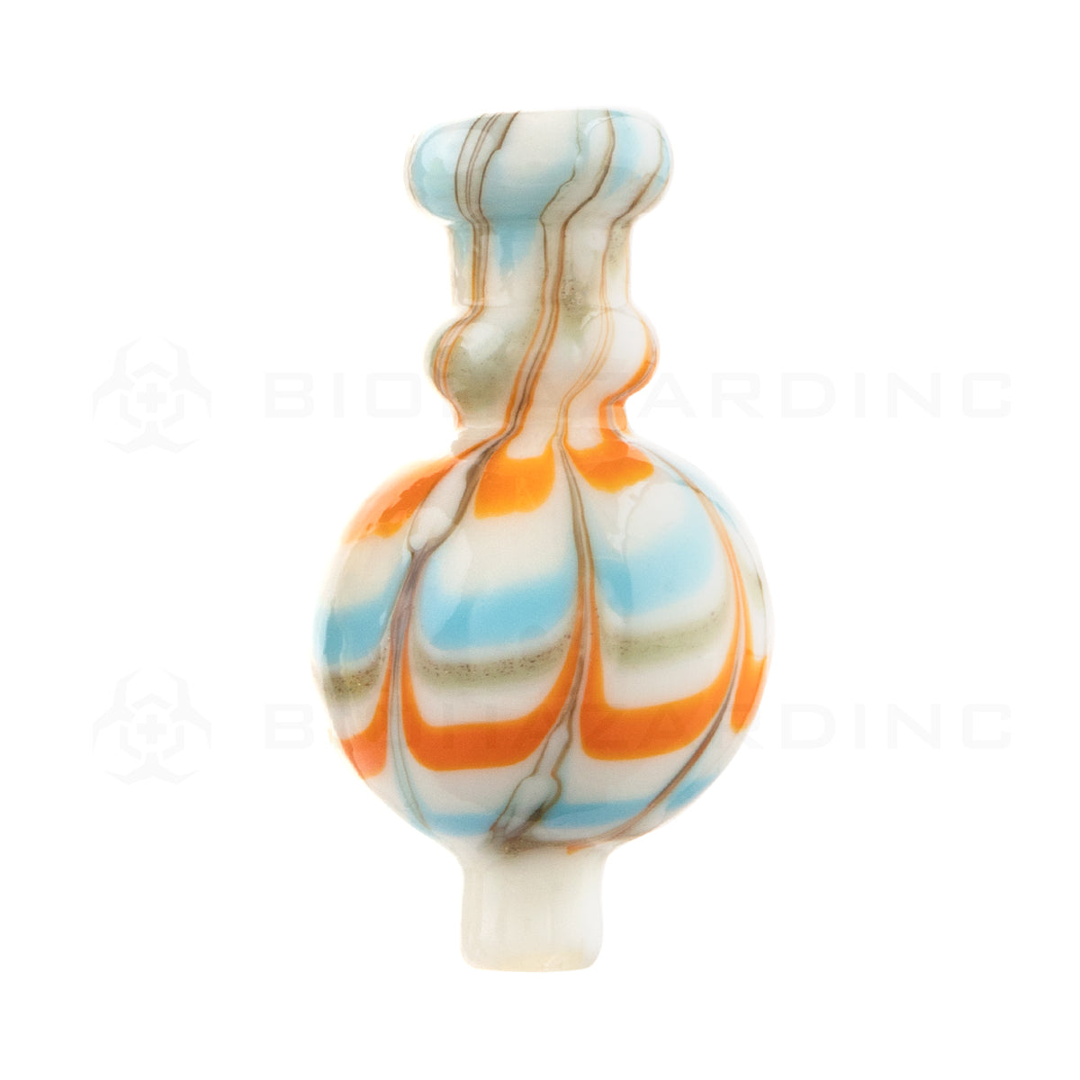 Carb Cap | Round Raked Bubble Carb Cap | Assorted Colors Carb Cap Biohazard Inc
