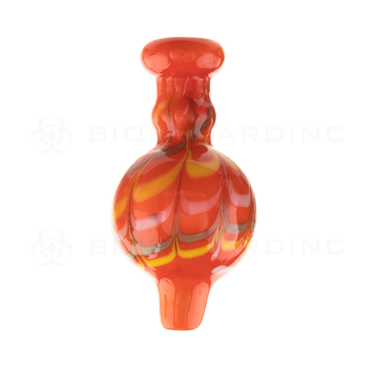 Carb Cap | Round Raked Bubble Carb Cap | Assorted Colors Carb Cap Biohazard Inc