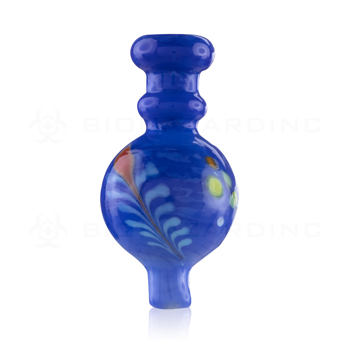 Carb Cap | Round Carb Cap Leaf Speckled | Assorted Colors - 10 Count Carb Cap Biohazard Inc