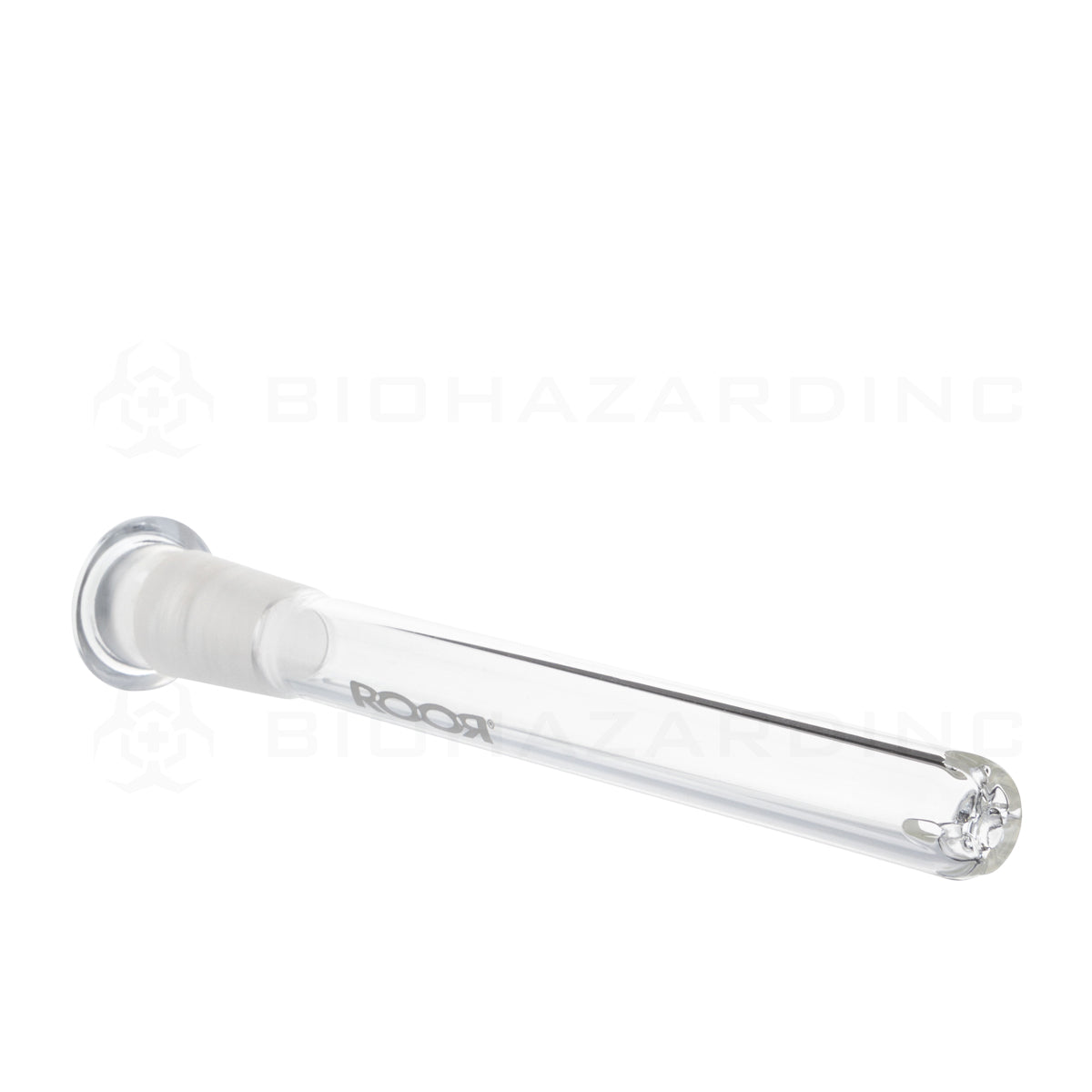 RooR® | Gridded Downstem - 19mm Joint / 14mm Bowl | Clear Downstem Biohazard Inc
