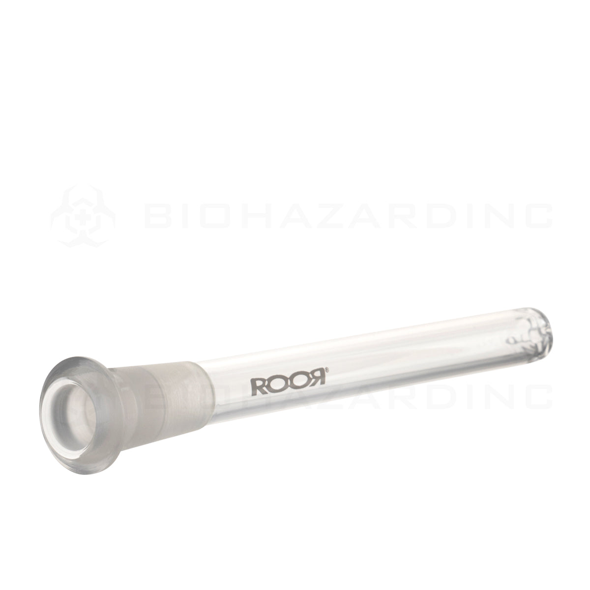 RooR® | Gridded Downstem - 19mm Joint / 14mm Bowl | Clear Downstem Biohazard Inc
