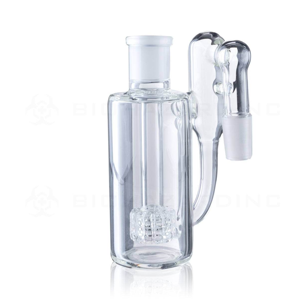 Ashcatcher | Showerhead Percolator | 5" - 19mm/19mm - 90° Ash Catcher Biohazard Inc