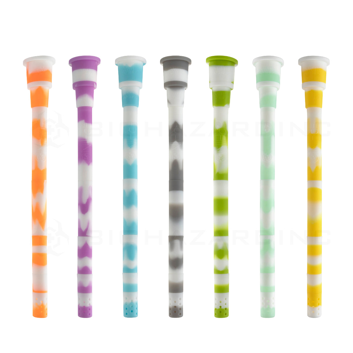White Rhino | Glow-In-The-Dark Silicone Downstems | 35 Count Downstem Biohazard Inc