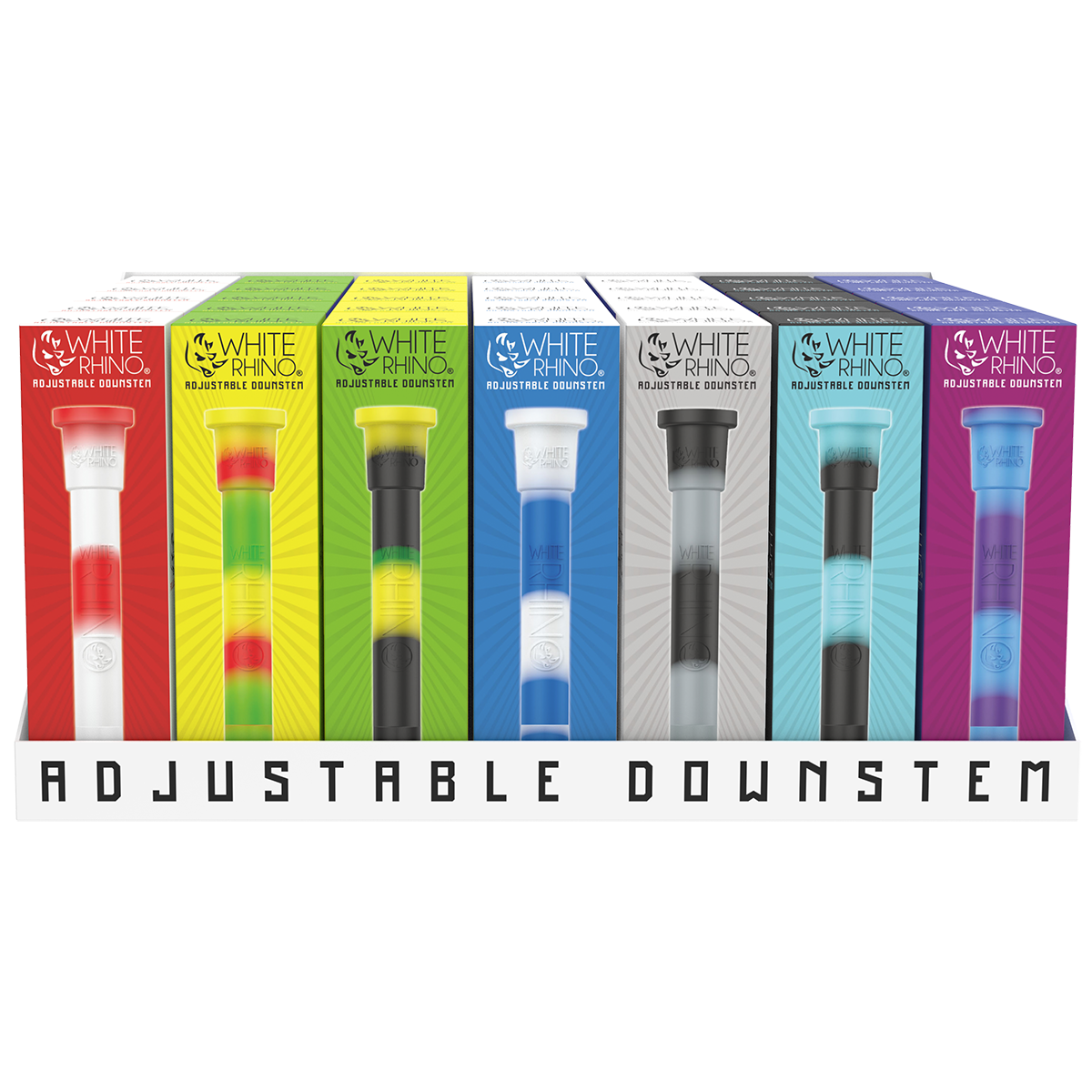 White Rhino | Silicone Downstems | 35 Count Downstem Biohazard Inc