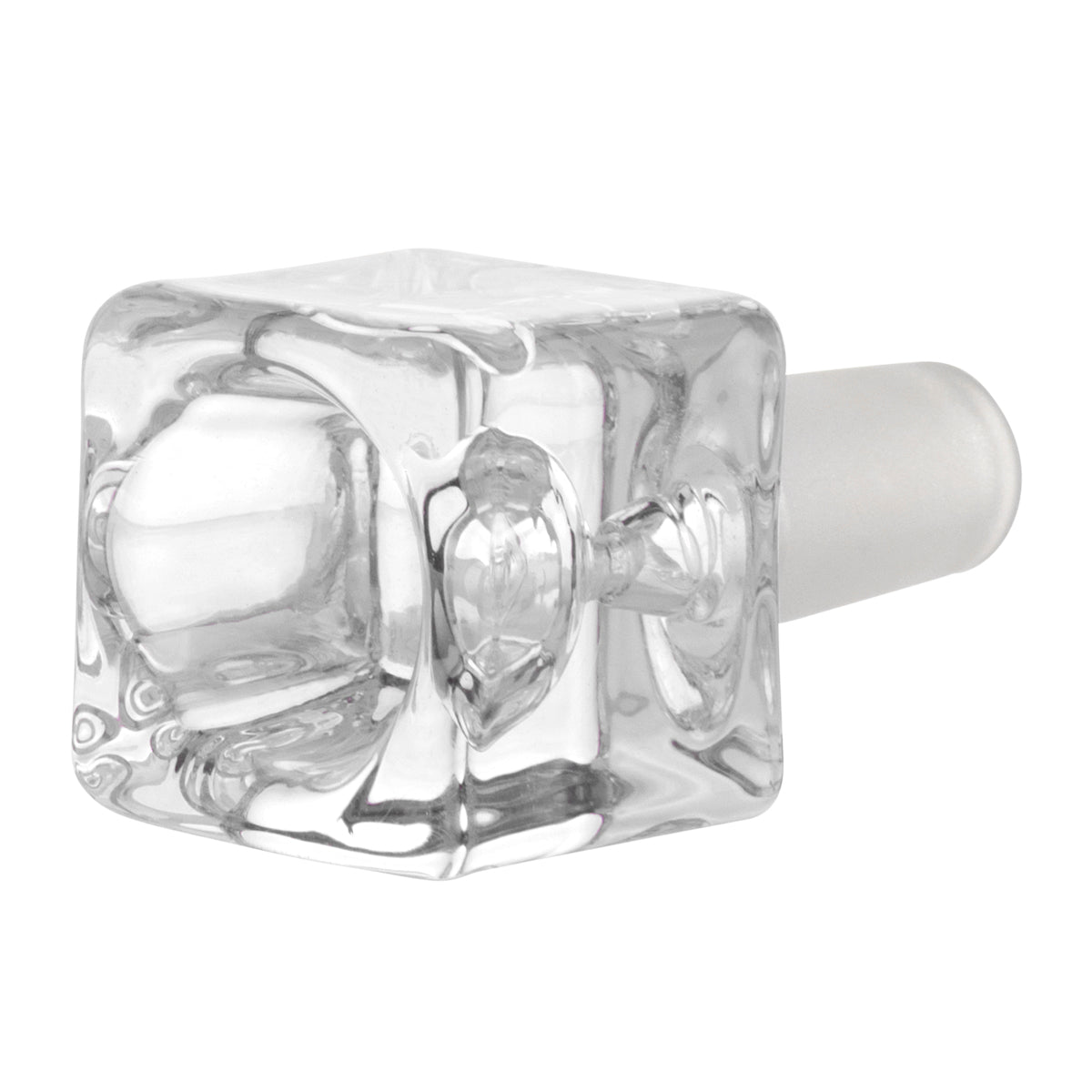 Bowl | Cube Bowl | 14mm - Clear Glass Bowl Biohazard Inc   