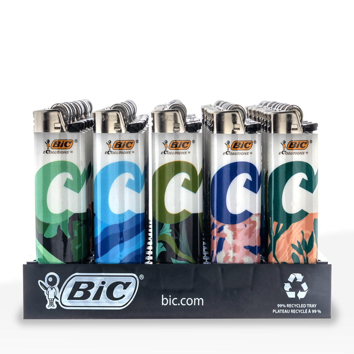 BIC® | 'Retail Display' Ecolutions Special Edition Lighters | 50 Count Lighters BIC   